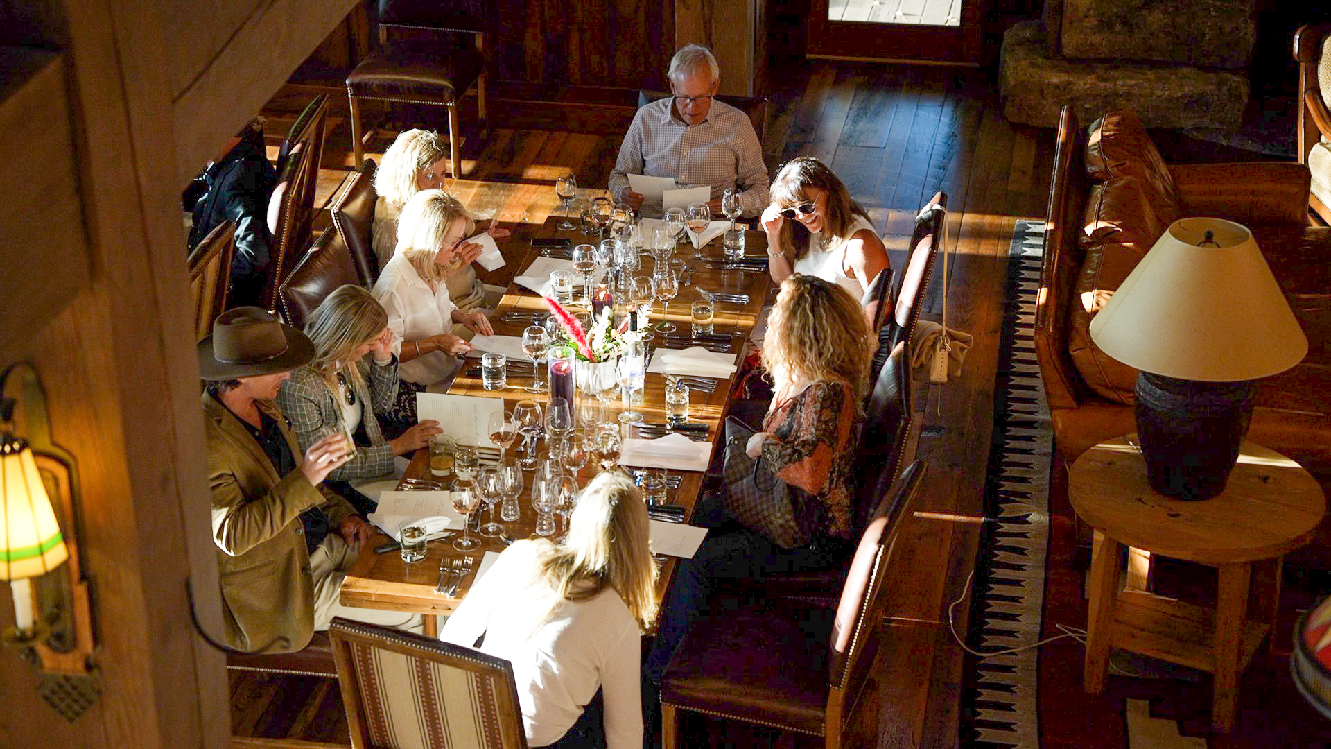 Marabou Ranch Table from Above