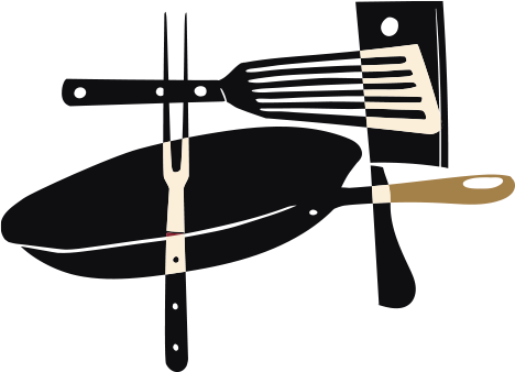 Pan and Utensils Graphic